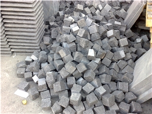 G684 Fuding Black Basalt Machine Cut Cube Stone/Cobble for Exterior Stepping Pavers
