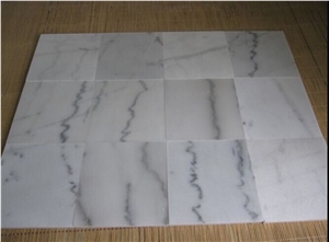 Polished China White Calacatta Marble Tiles