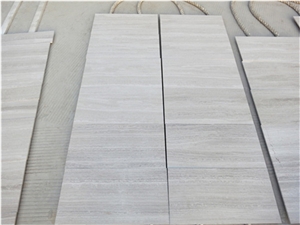 Good Offer White Wood Grain Marble Tiles