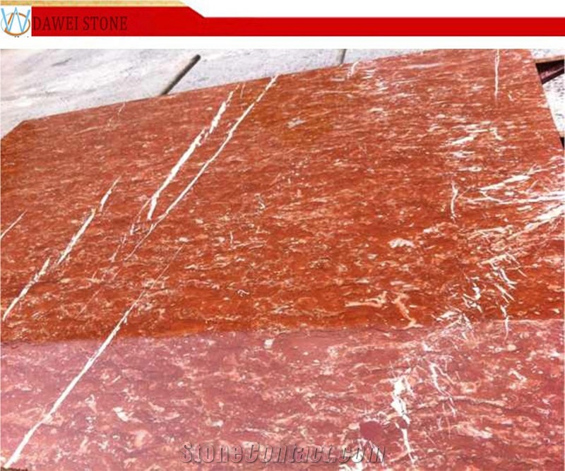 Red Rose Marble Tiles & Slab, China Red Marble