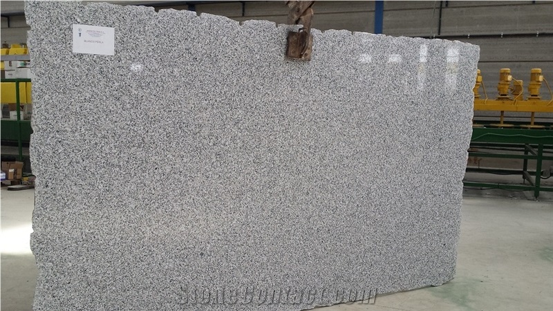 Blanco Perla Granite Slabs & Tiles, White Granite Slabs, Granito Blanco Perla