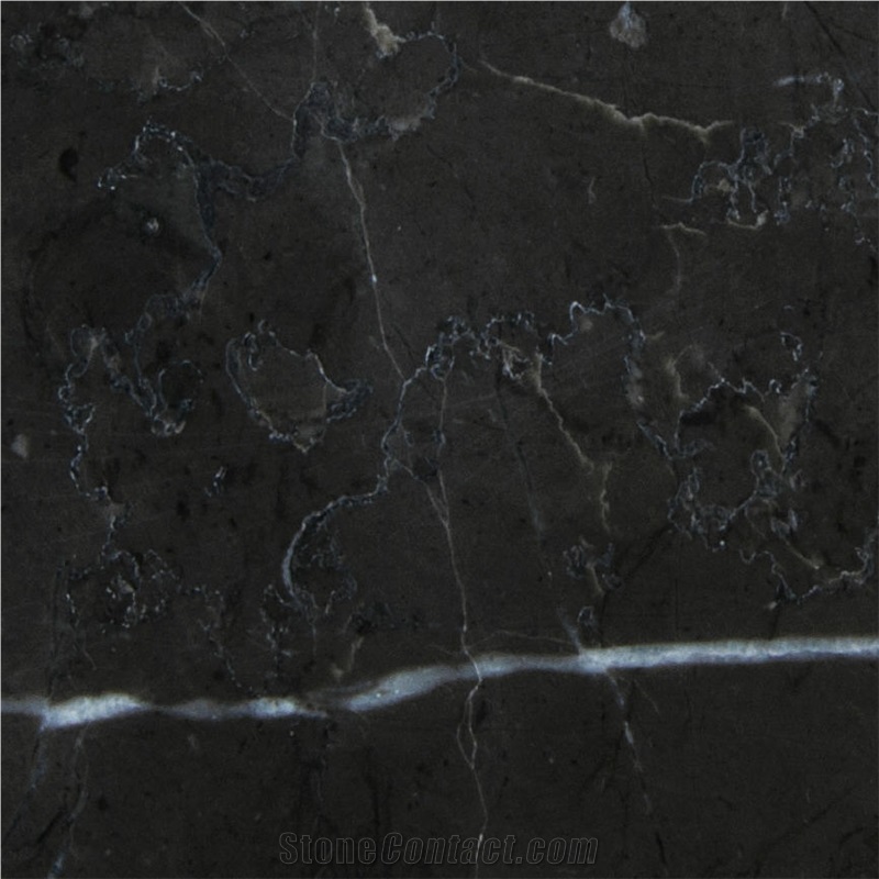 Lashotor Marble Polished Tiles, Iran Black Marble