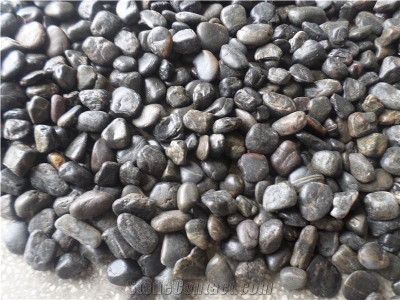 Black Pebble, Black Cobble, Black River Stones
