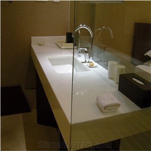 Nano Crystal Vanity Top with Wash Basin Bathroom Vanity Tops