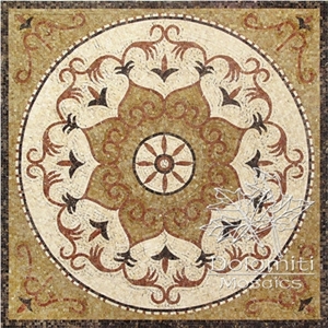 Marble Mosaic Rug Sf0028-3 Medallion