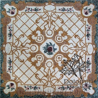 Marble Mosaic Rug Sf0042 Medallion