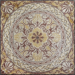 Marble Mosaic Rug Sf0046-3 Medallion