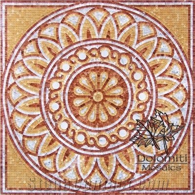 Marble Mosaic Rug Sf0081 Medallion