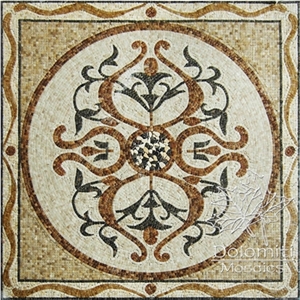 Marble Mosaic Rug Sf0084 Medallion
