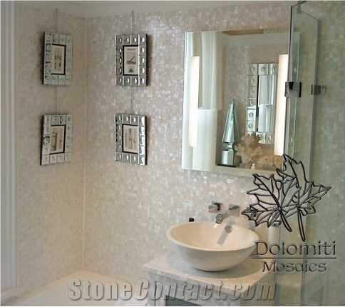 Mother Of Pearl White Pearl Mosaic Tile