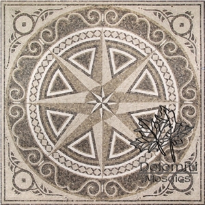 Stone Carpet Marble Mosaic Rug Art Tile Floor Medallion