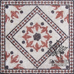 Stone Carpet Marble Mosaic Rug Art Tile Floor Sf0086 Medallion