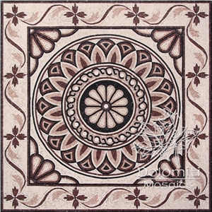 Stone Carpet Marble Mosaic Rug Art Tile Floor Sf0098 Medallion