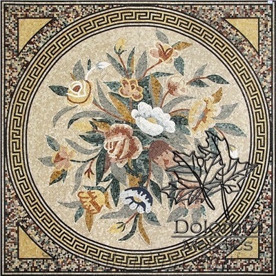 Stone Carpet Marble Mosaic Rug Art Tile Floor Sf0141 Medallion