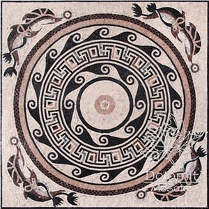 Stone Carpet Marble Mosaic Rug Art Tile Floor Sf100 Medallion
