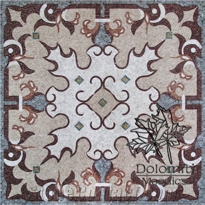 Stone Carpet Marble Mosaic Rug Art Tile Floor Sf110 Medallion