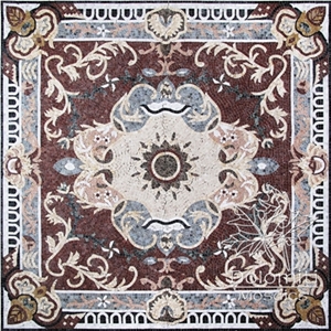 Stone Carpet Marble Mosaic Rug Art Tile Floor Sf116 Medallion