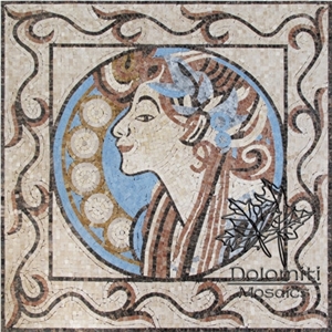 Stone Carpet Marble Mosaic Rug Art Tile Floor Sf119 Medallion