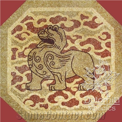 Stone Carpet Marble Mosaic Rug Art Tile Floor Sf130 Medallion