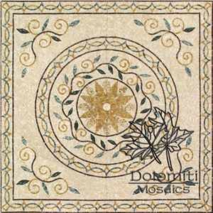 Stone Carpet Marble Mosaic Rug Art Tile Floor Sf148 Medallion