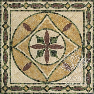 Stone Carpet Marble Mosaic Rug Art Tile Floor Sf150 Medallion