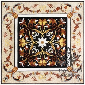 Stone Carpet Marble Mosaic Rug Art Tile Floor Sf152 Medallion