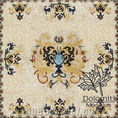 Stone Carpet Marble Mosaic Rug Art Tile Floor Sf153 Medallion