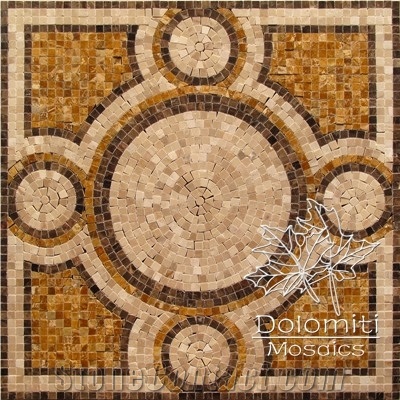 Stone Carpet Marble Mosaic Rug Art Tile Floor Sf165 Medallion