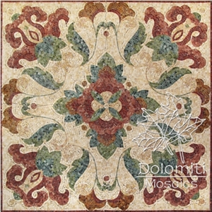 Stone Carpet Marble Mosaic Rug Art Tile Floor Sf173 Medallion