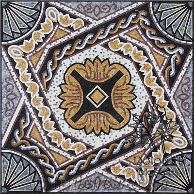 Stone Carpet Marble Mosaic Rug Art Tile Floor Sf88 Medallion