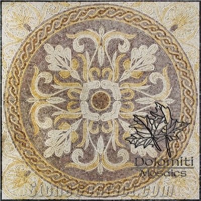 Stone Carpet Marble Mosaic Rug Art Tile Floor Sf924 Medallion