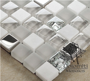 White Mosaic Tile for Bathroom Thassos Marble Mosaic