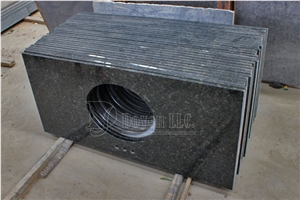 Verde Ubatuba Granite Vanity Tops, Green Granite Vanity Tops