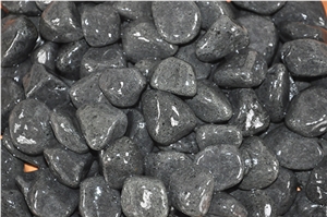 Machine Made Black Pebble Stone