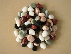 Machine Made Multicolor Pebble Stone