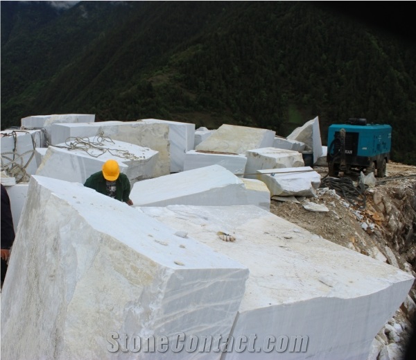China White Marble Blocks,Yunnan White Marble Blocks