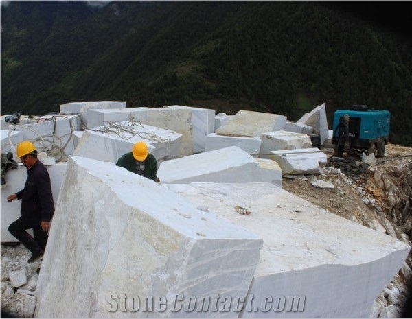 Han White Marble Blocks, China White Marble