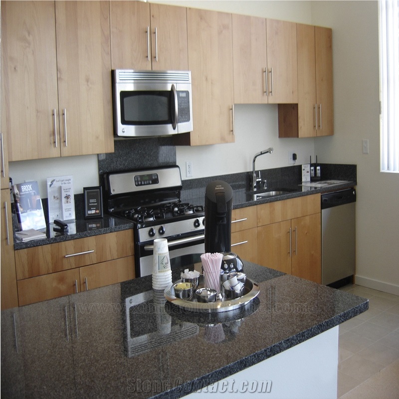G654 Black Granite Kitchen Countertop