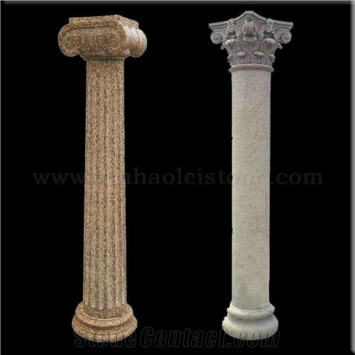 Handcarved Roman Column Pedestals