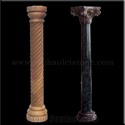 Handcarved Roman Column & Pedestals, Granitemarblesandstonelimestone Etc Roman Columns