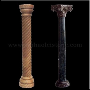 Head Of Granit / Marble Columns