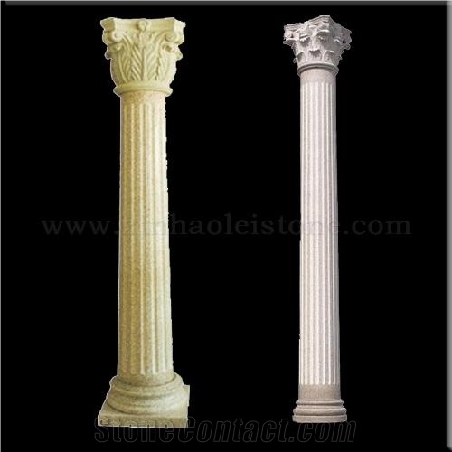 Head Of Granit / Marble Columns