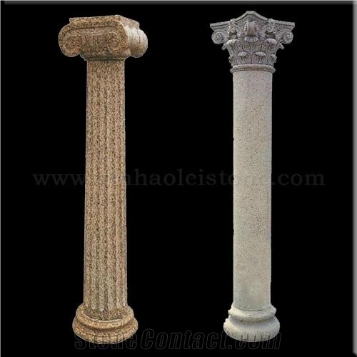 Head Of Granit / Marble Columns