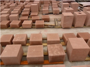 China Red Sandstone Kerbstones