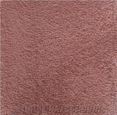 Red Sandstone Bush Hammered Tiles, China Red Sandstone