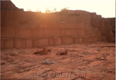Red Sandstone Quarry Yard, Red Sandstone Block