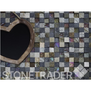 Glass & Slate Mix Mosaic