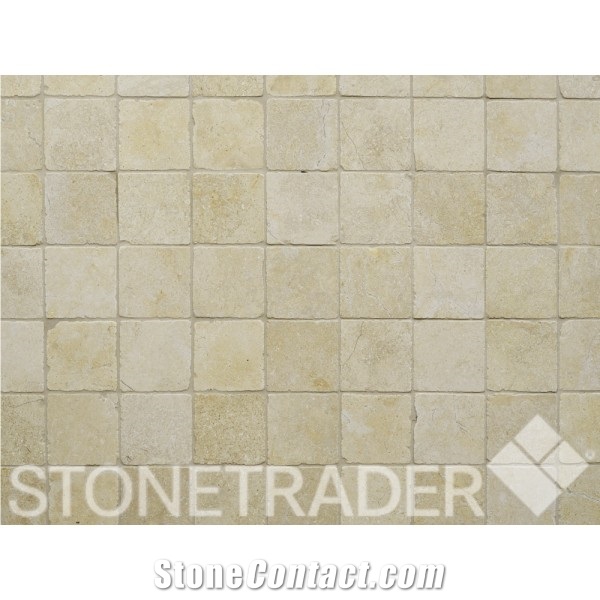 Seashell Antique Limestone Tumbled Tile from United Kingdom