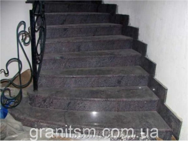 Brindle Blue Granite Stairs
