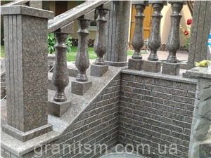Flower Of Ukraine Granite Balustrades